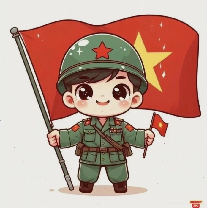 Chibi bộ đội Việt Nam dễ thương