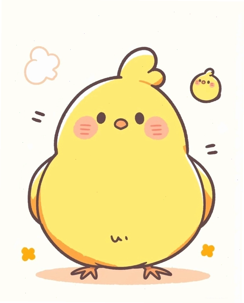 Chibi con gà đeo kính râm to