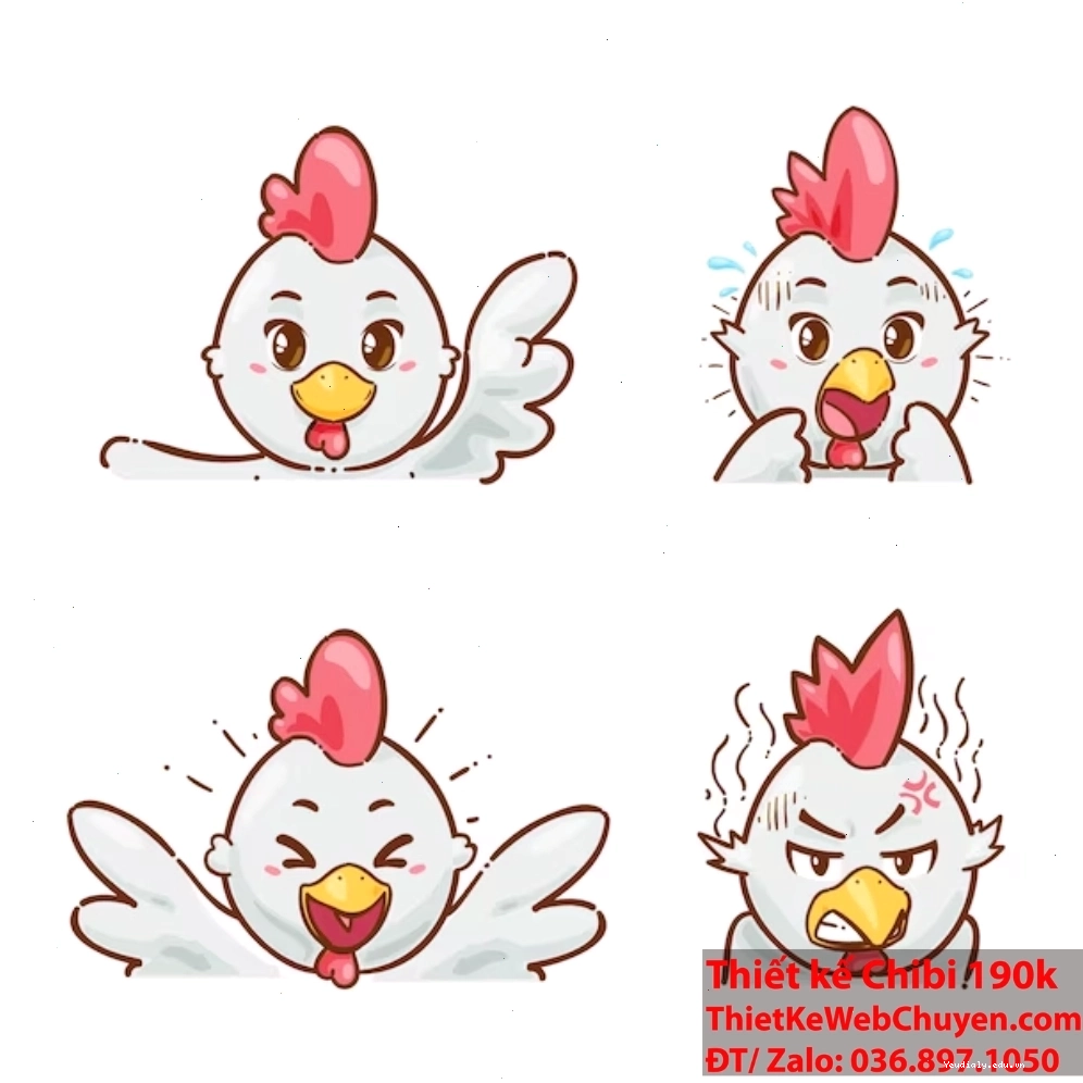 Chibi con gà và bạn: Mối quan hệ ngọt ngào giữa con người và gà