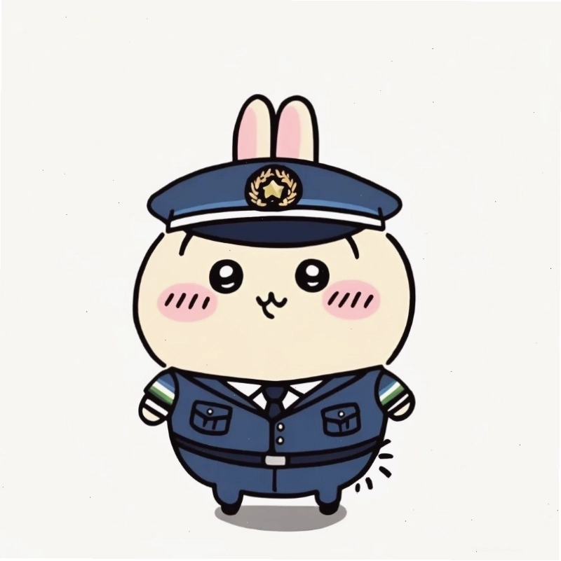 Chibi công an nữ năng động