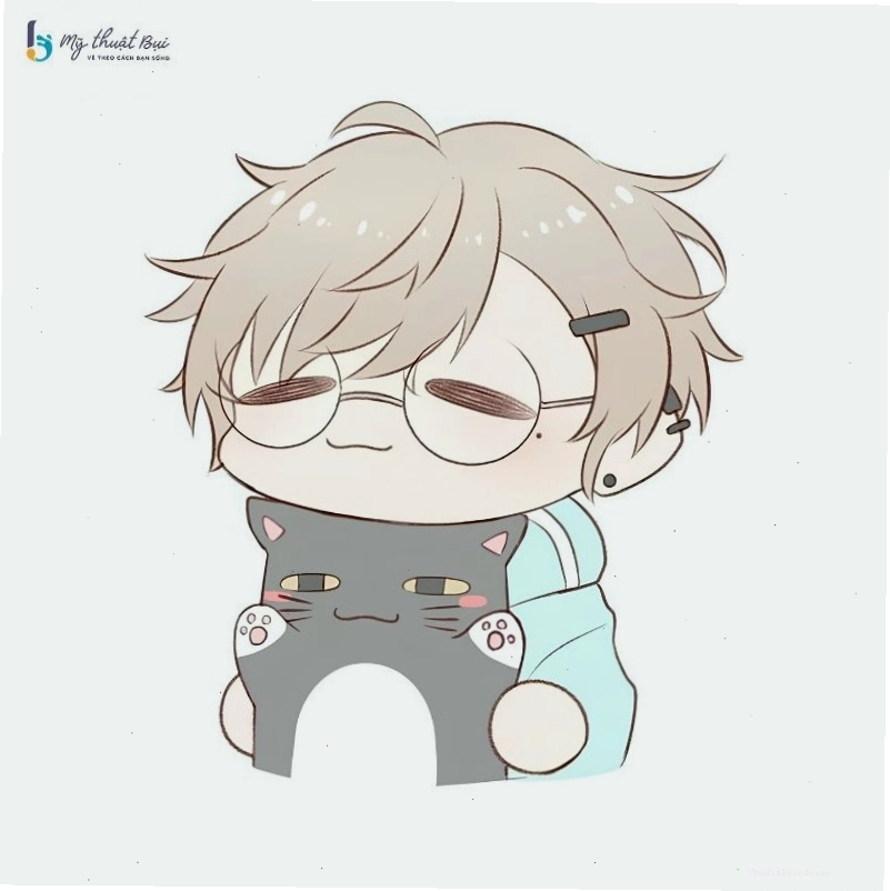 Chibi nam với trang phục thể thao cá tính