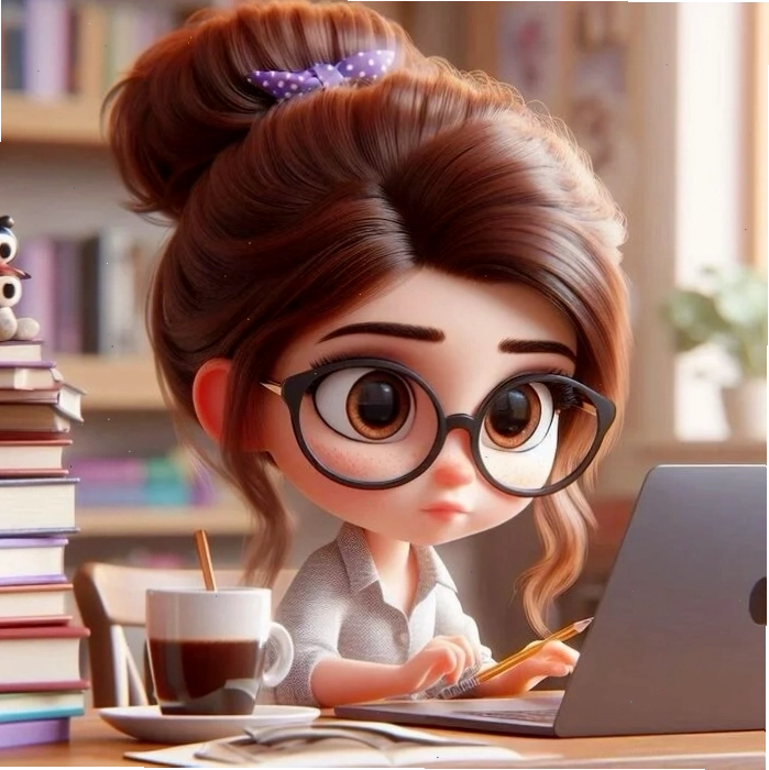 Cô giáo mầm non chibi đáng yêu đang chơi đùa với trẻ