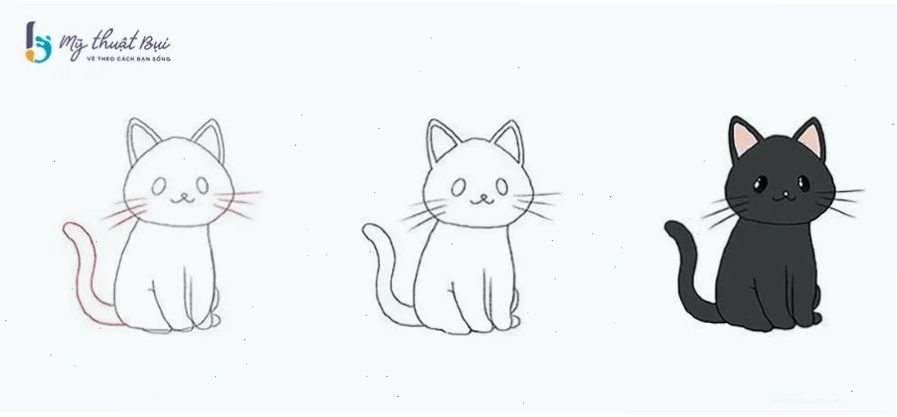 Đi nét và tô màu cho nhân vật chibi