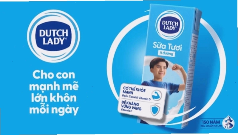 Đóng gói sữa tươi Cô Gái Hà Lan tiện lợi