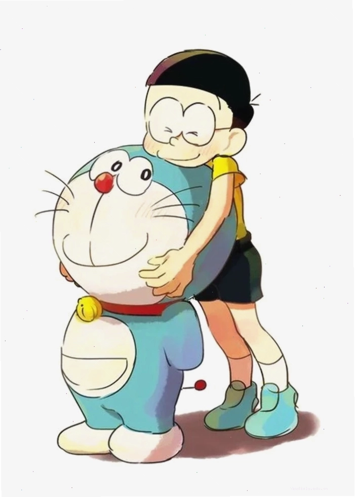 Doraemon và Nobita cute chibi bên nhau