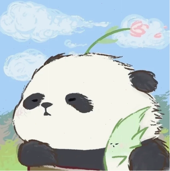 Gấu trúc anime chibi phong cách Nhật Bản