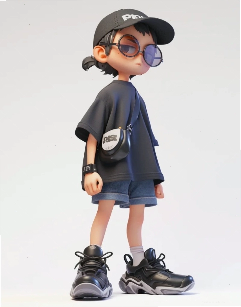 Hình ảnh anime chibi boy với đôi mắt màu xanh biếc