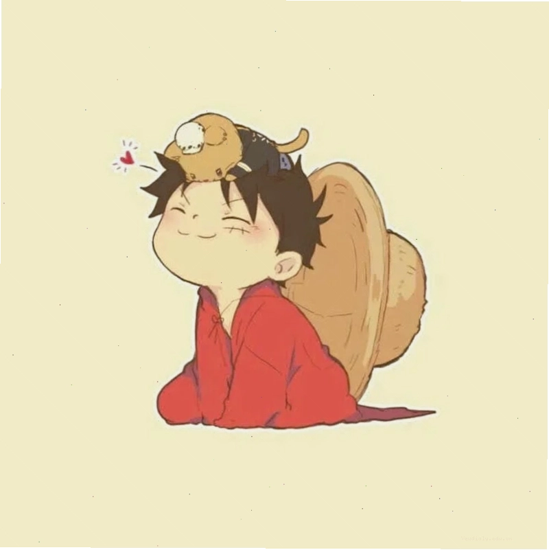 Hình ảnh anime Luffy chibi cực kỳ dễ thương