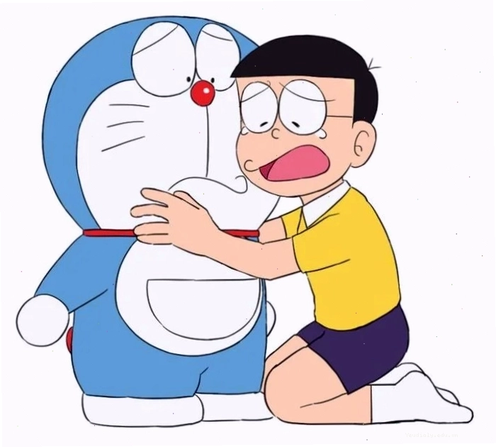 Hình ảnh Doraemon và Nobita phiên bản chibi