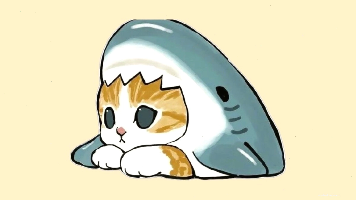Hình ảnh mèo chibi đang chơi đùa vui vẻ