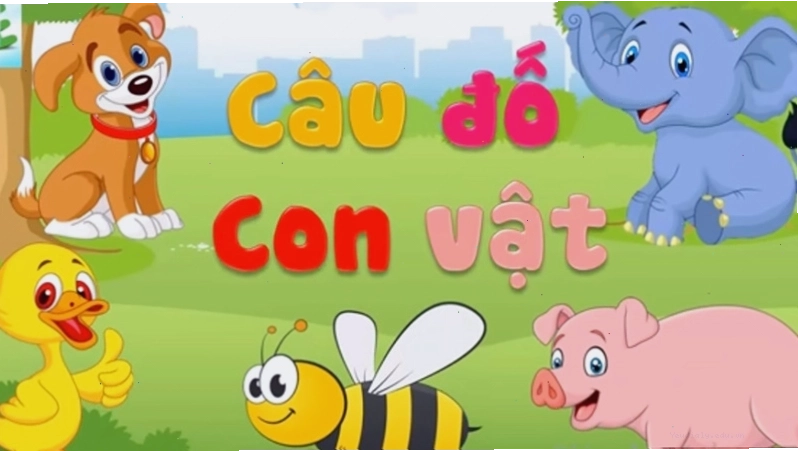 Hình ảnh minh họa câu đố vui về con vật cho trẻ mầm non