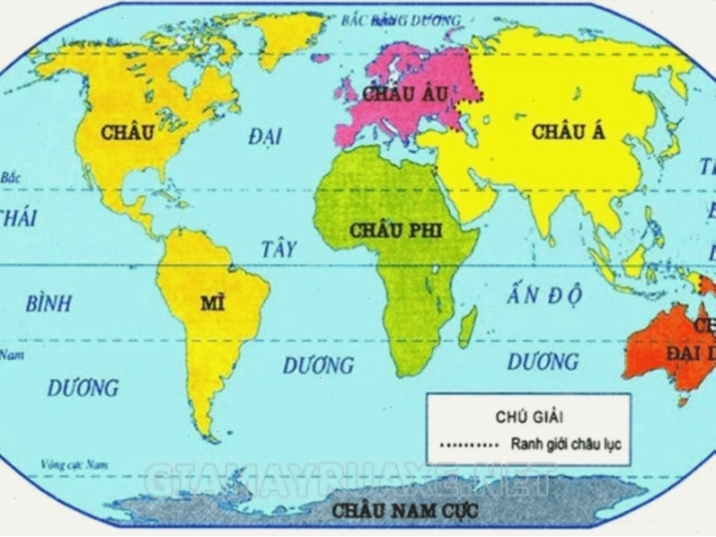 Hình ảnh minh họa Châu Mỹ trên bản đồ thế giới