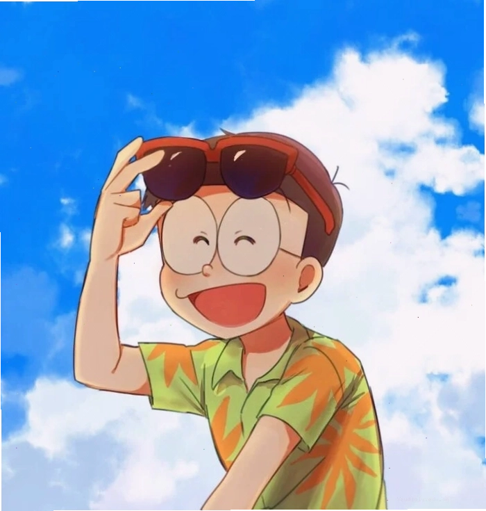 Hình ảnh Nobita ngầu phiên bản chibi