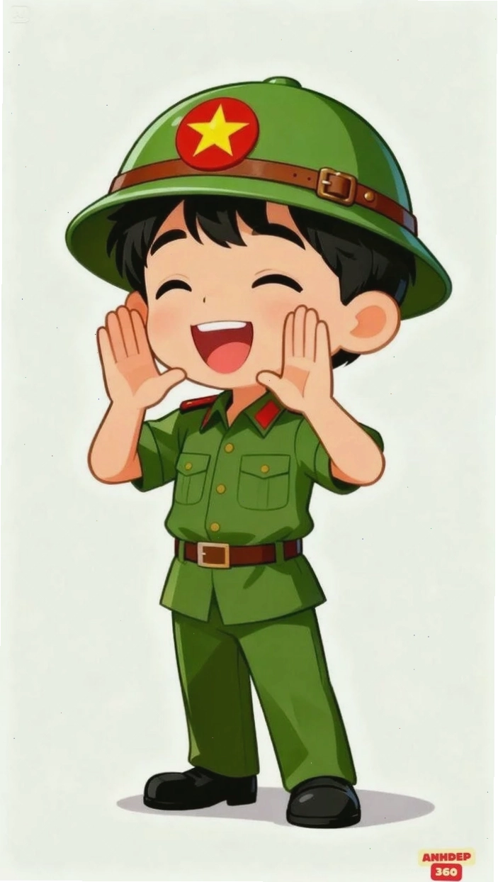 Hình chibi bộ đội Việt Nam cool ngầu