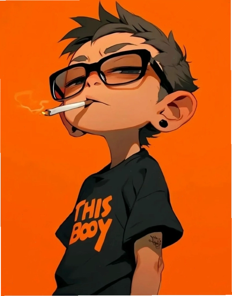 Hình nền anime chibi boy với hiệu ứng ánh sáng