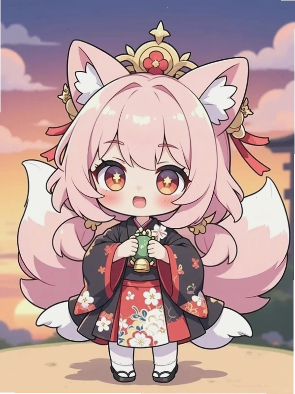 Hình nền chibi dễ thương cho điện thoại và máy tính