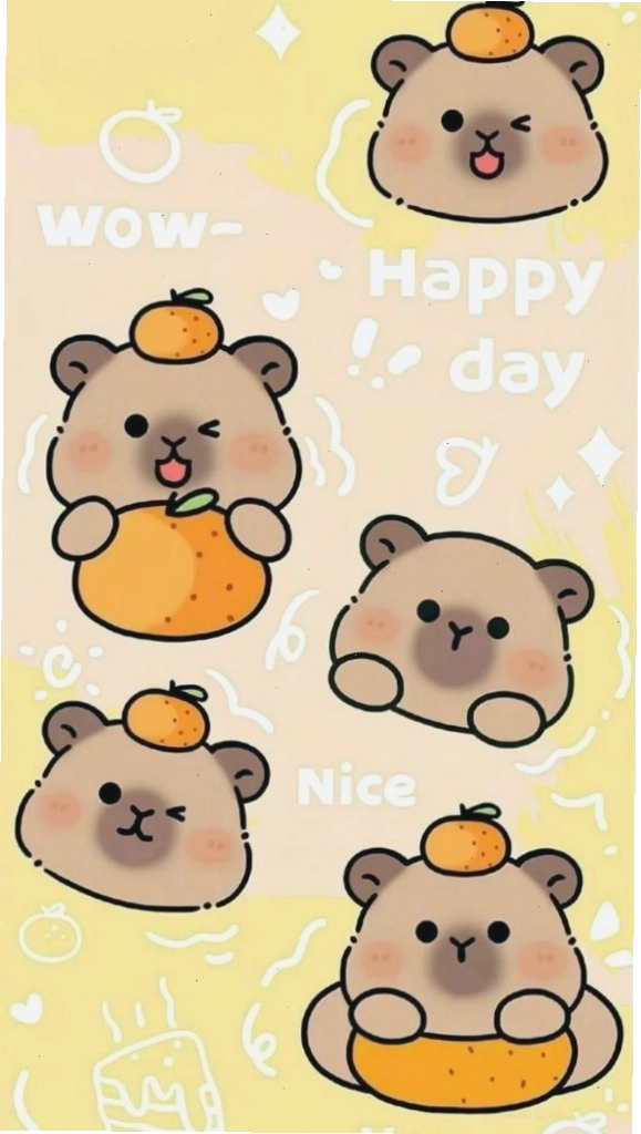 Hình nền điện thoại Chibi với chủ đề động vật