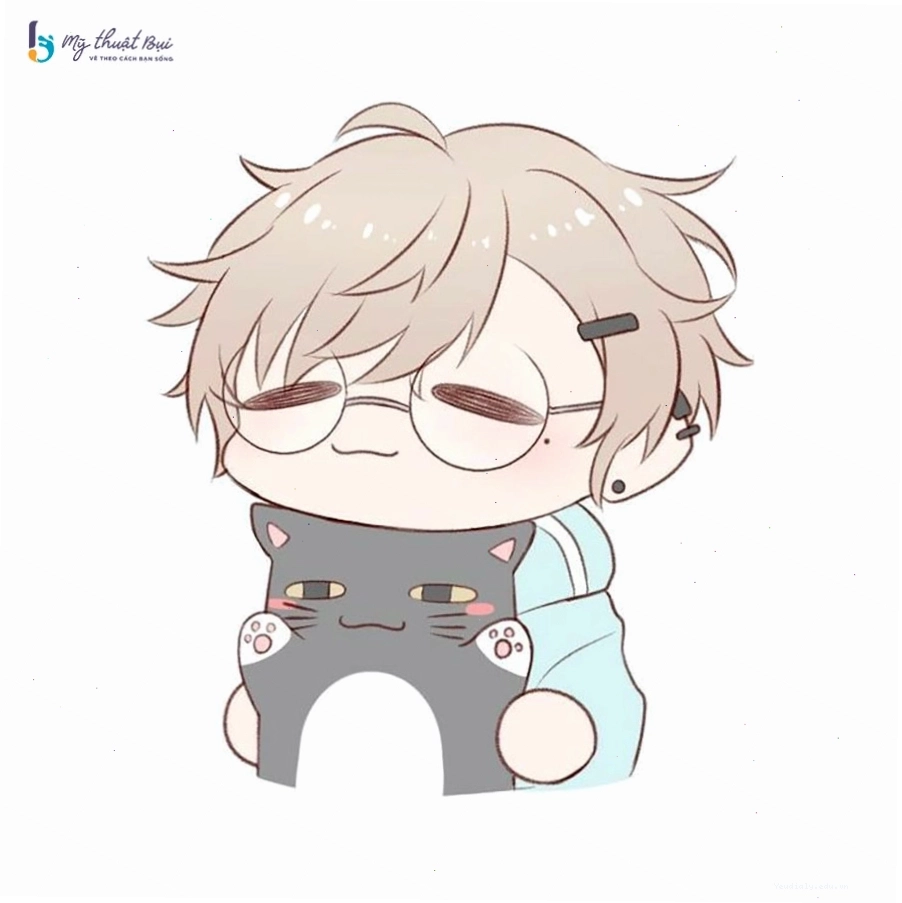 Hình vẽ chibi nam với phong cách ngầu và cá tính