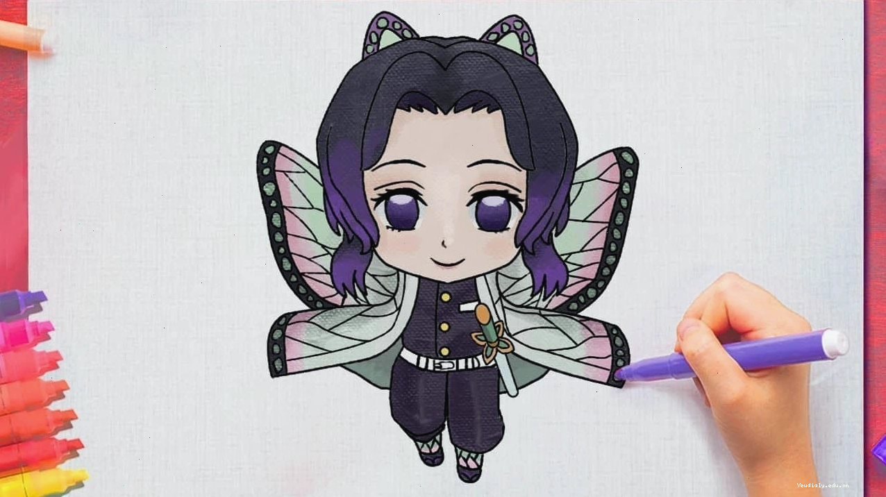 Hình vẽ Shinobu chibi đáng yêu