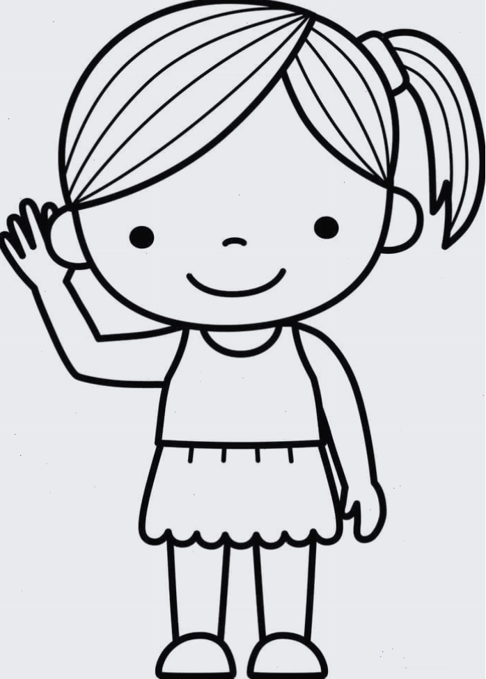 Hoạt động tô màu búp bê giấy giúp bé thư giãn