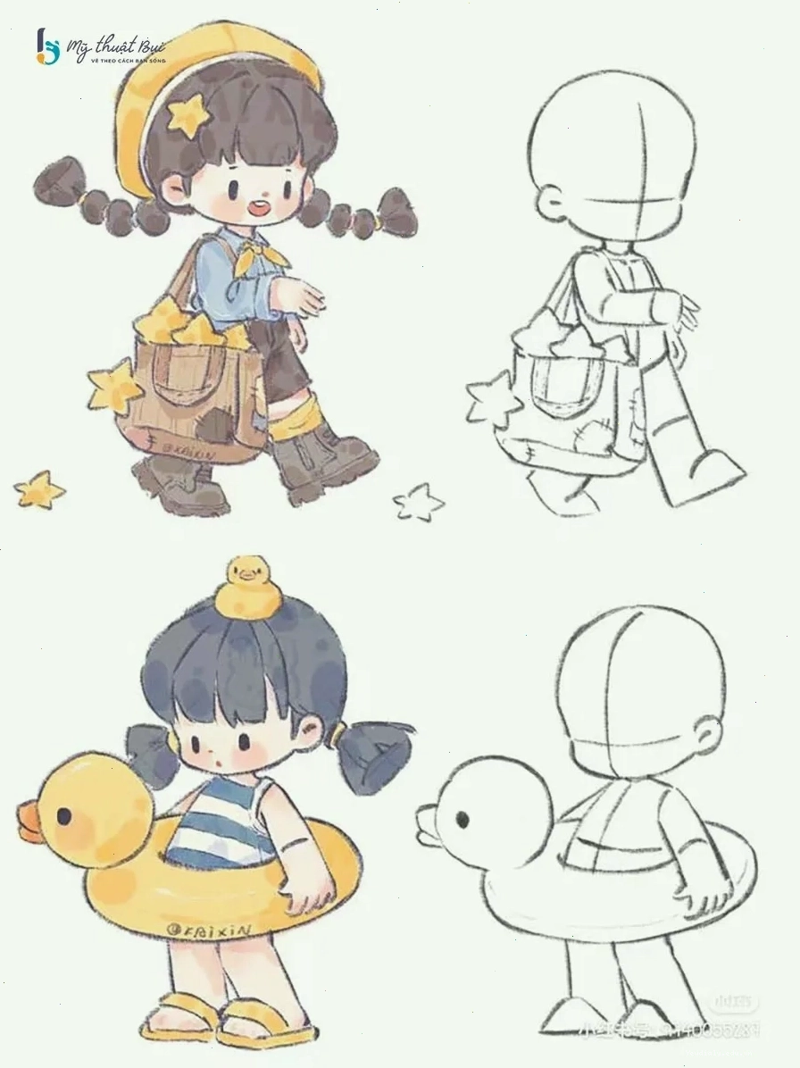 Học vẽ chibi từ những bước đầu tiên