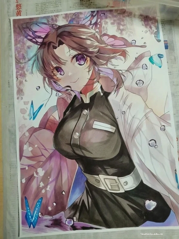 Hướng dẫn vẽ Shinobu Koch chibi với biểu cảm dịu dàng