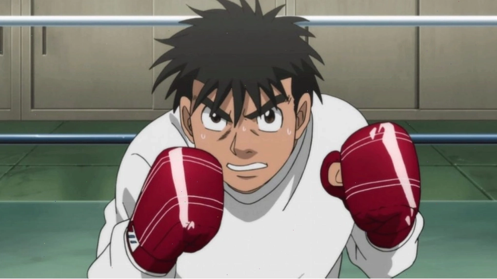 Ippo Makunouchi trong một trận đấu kịch tính của Hajime no Ippo