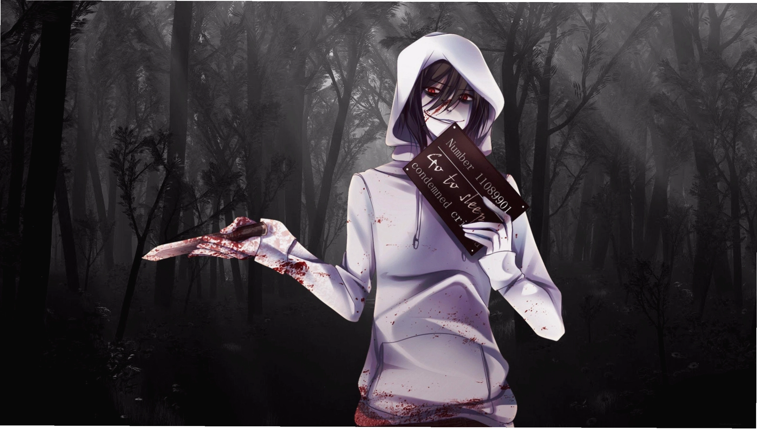 Jeff the Killer trong một bức fanart anime độc đáo