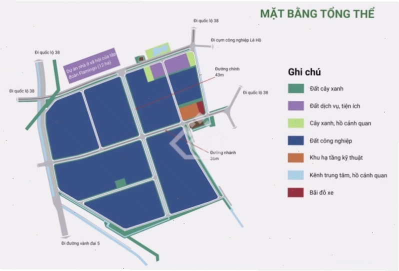 Khu công nghiệp Kim Bảng I nhìn từ trên cao