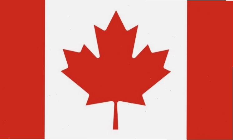 Lá cờ Canada với hình lá phong đỏ đặc trưng