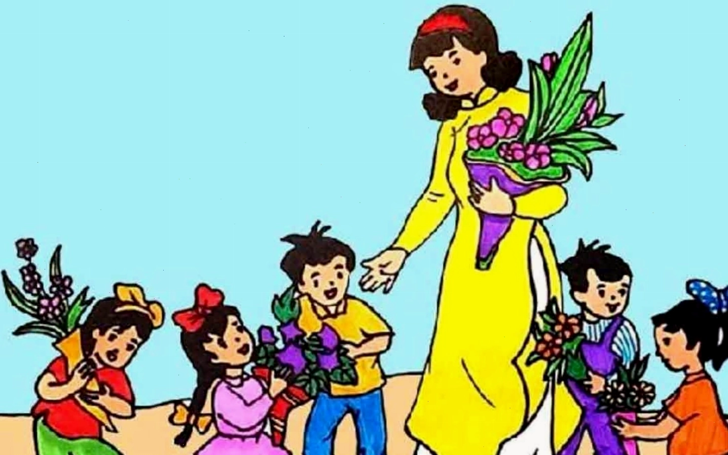Lẵng hoa Chibi tươi thắm mừng ngày 20/11
