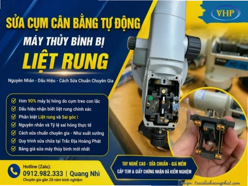 Máy thủy bình và tầm quan trọng của việc hiệu chuẩn thiết bị