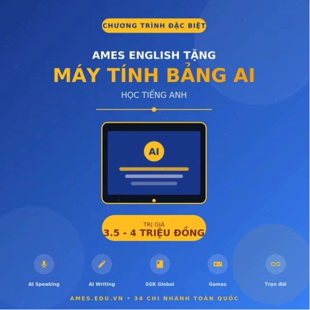 Máy Tính Bảng AI Học Tiếng Anh