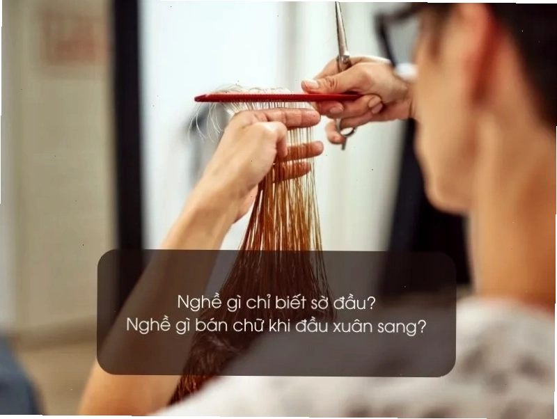 Minh họa trẻ đang suy nghĩ giải câu đố về nghề nghiệp