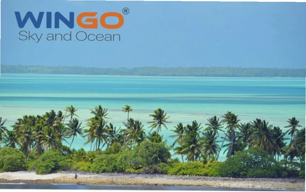 Một rạn san hô và đảo nhỏ ở Kiribati