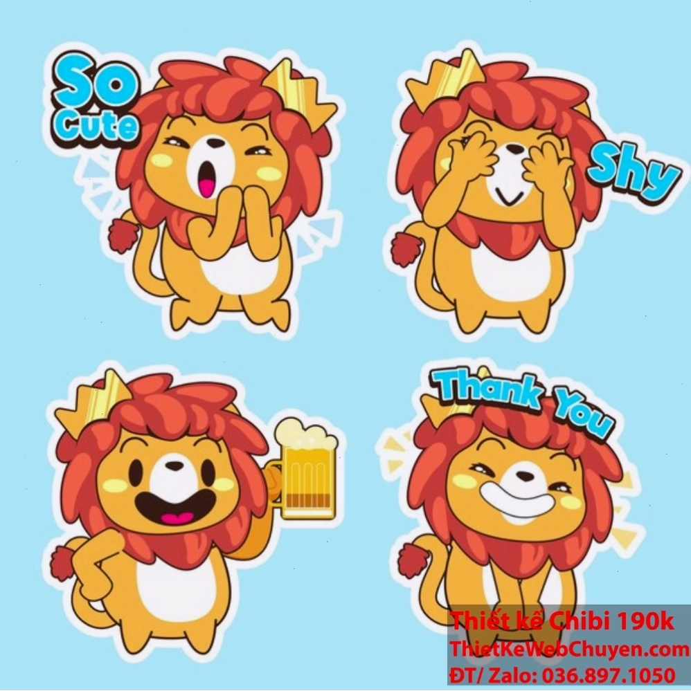 Nét độc đáo của Sư tử Chibi: Sức hút không thể chối từ!