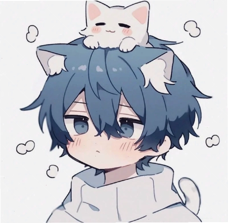 Nhân vật anime chibi nam với nét vẽ đặc trưng