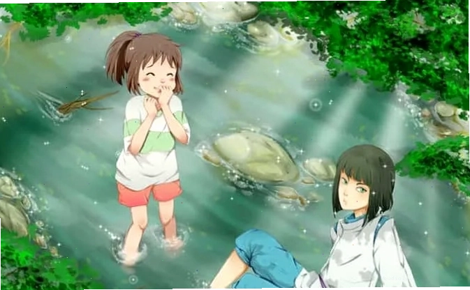 Nhân vật anime trong không gian huyền ảo