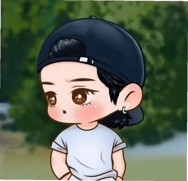 Nhân vật chibi nam dễ thương với trang phục đời thường