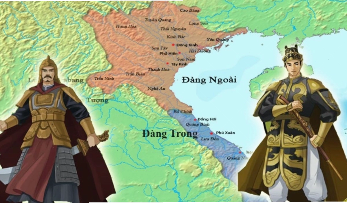 Ranh giới sông Bến Hải chia cắt hai miền Đàng Trong và Đàng Ngoài