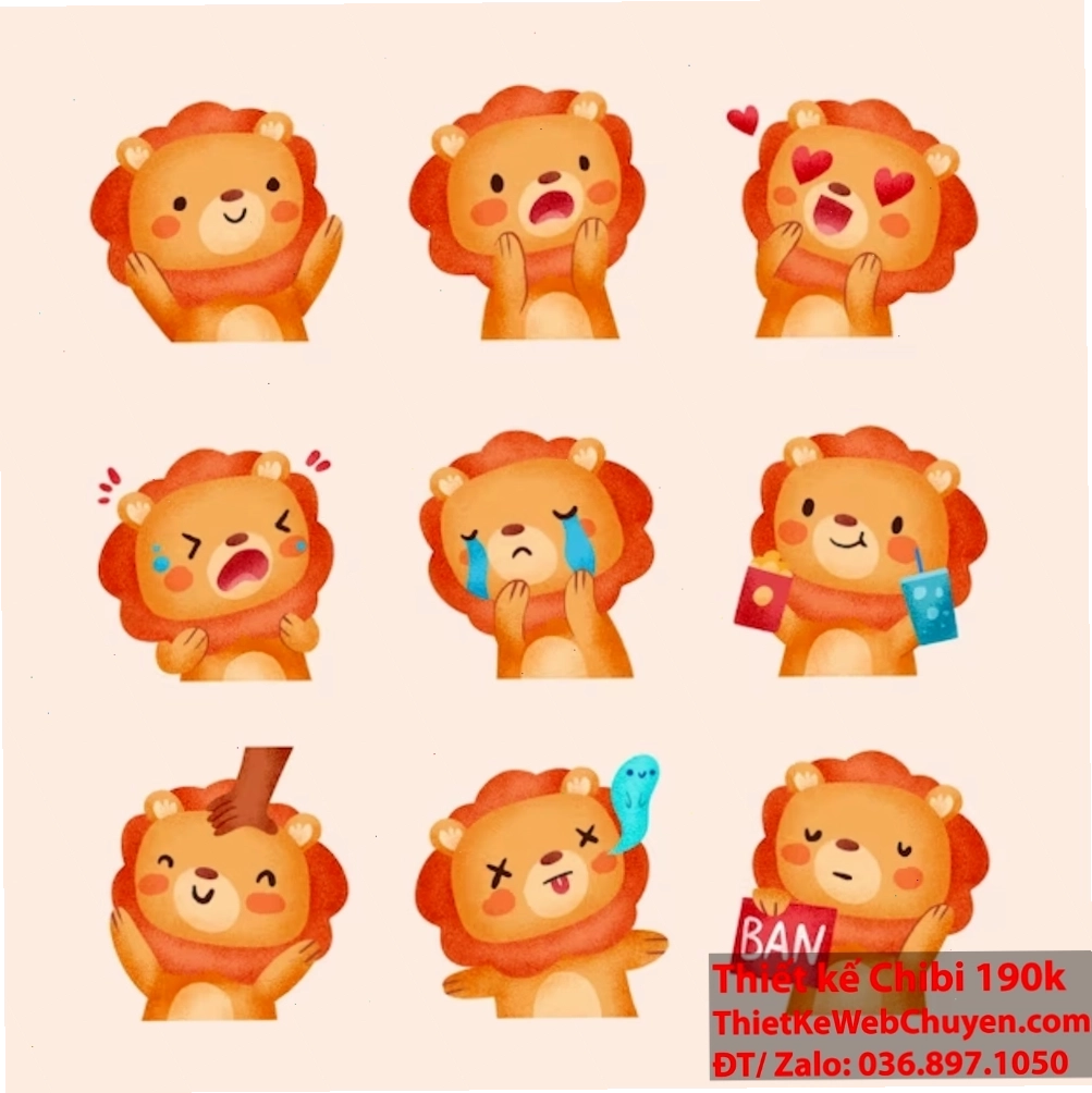 Sư tử Chibi: Hành trình của niềm vui và sức mạnh nhỏ bé!