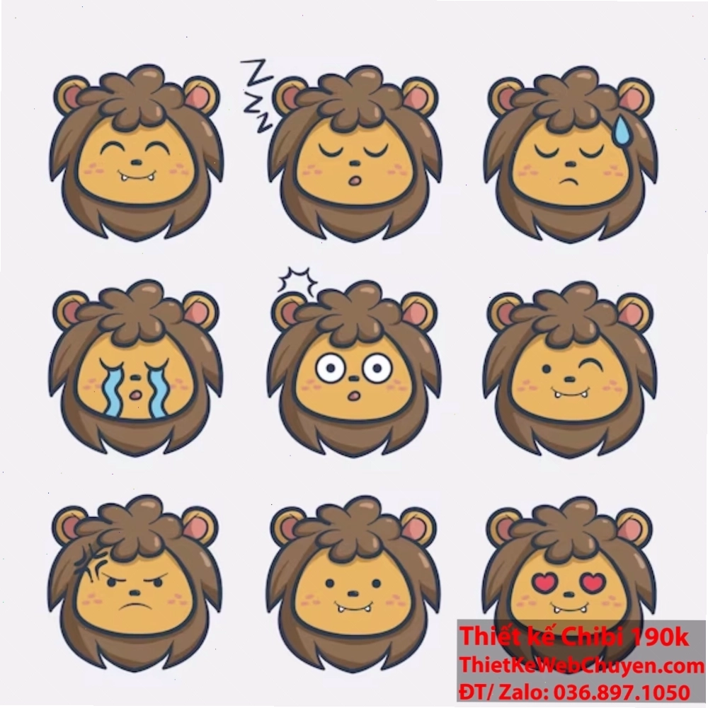 Sư tử Chibi: Sức mạnh của trái tim dễ thương!