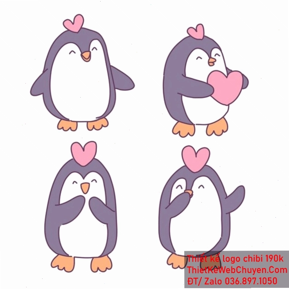 Thế giới truyện tranh với sự xuất hiện của chim cánh cụt chibi