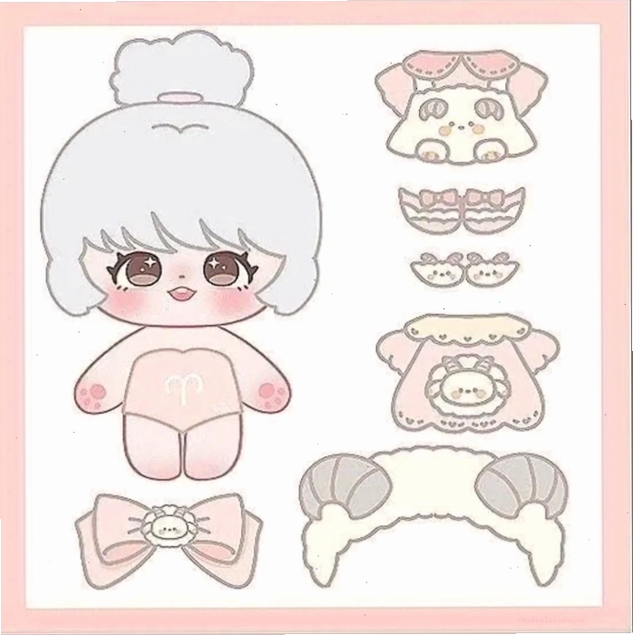 Tổng hợp hình ảnh chibi búp bê giấy đẹp mắt