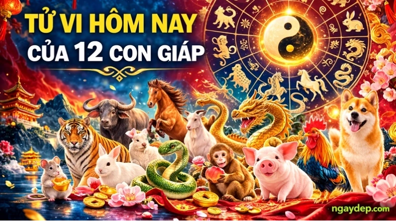 Tổng quan tử vi 12 con giáp trong ngày hôm nay với các con số may mắn