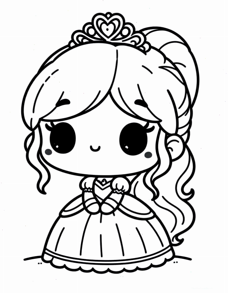 Tranh tô màu người nhện chibi