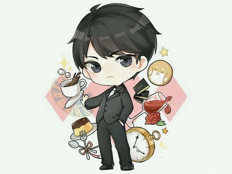 Tranh vẽ chibi nam ngầu