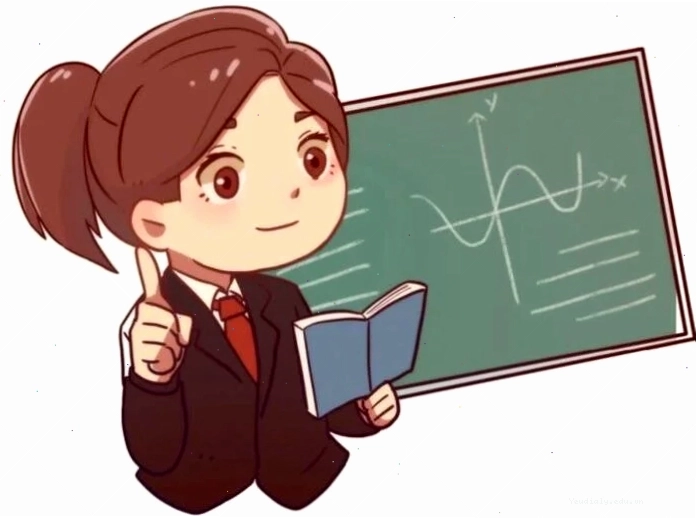 Tranh vẽ cô giáo chibi với nét vẽ mềm mại và màu sắc tươi sáng
