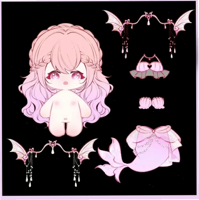 Trẻ em vui chơi với đồ chơi búp bê giấy chibi