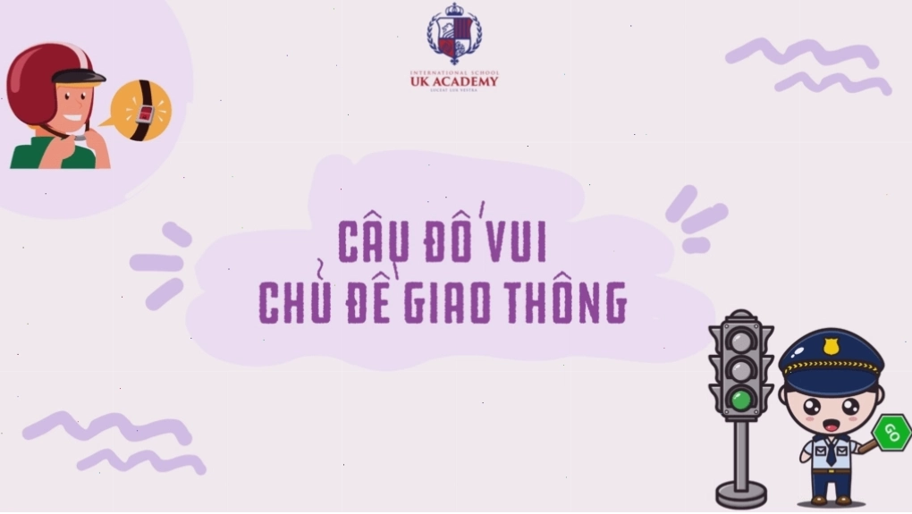 Trẻ học về an toàn giao thông và phương tiện di chuyển qua câu đố tại UKA
